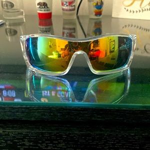 Oakley bat wolf rare clear on orange color